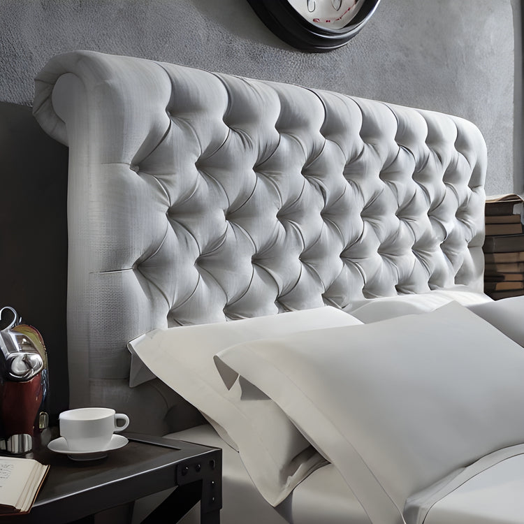 Riana Chesterfield Scroll 54" Floor Standing Headboard
