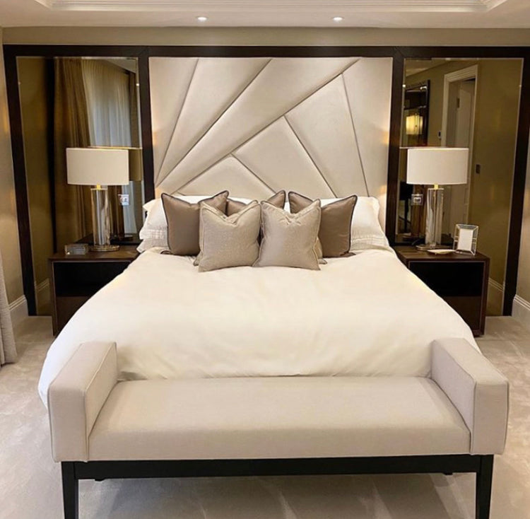 Tabitha Upholstered Bespoke Bed With Base & Mattress Options - Build Your Bed