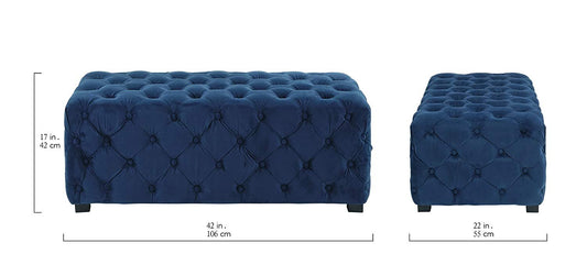 Myla Chesterfield Luxury Upholstered Footstool