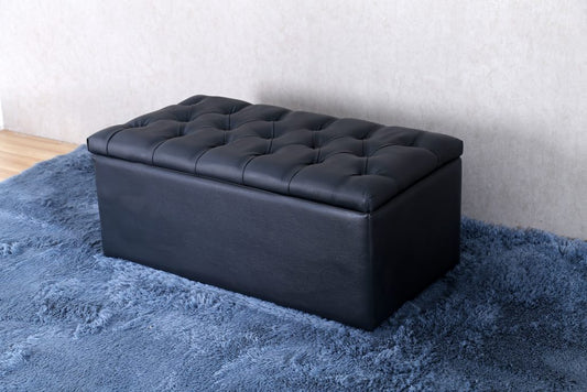 Aria Chesterfield Upholstered Ottoman box