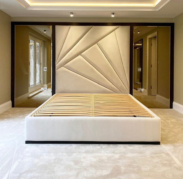 Tabitha Upholstered Bespoke Bed With Base & Mattress Options - Build Your Bed