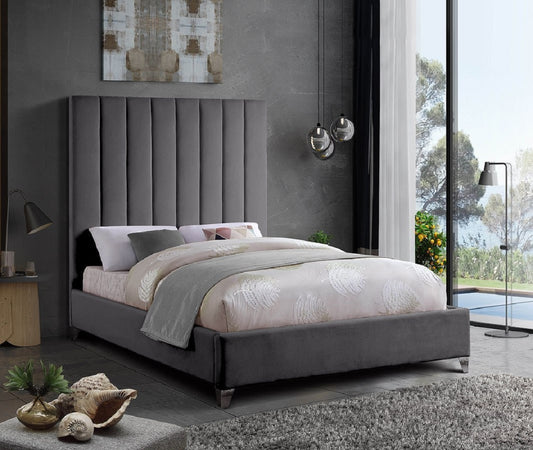 Rose Panel 65” Extra Tall frame bed with ottoman and mattress options